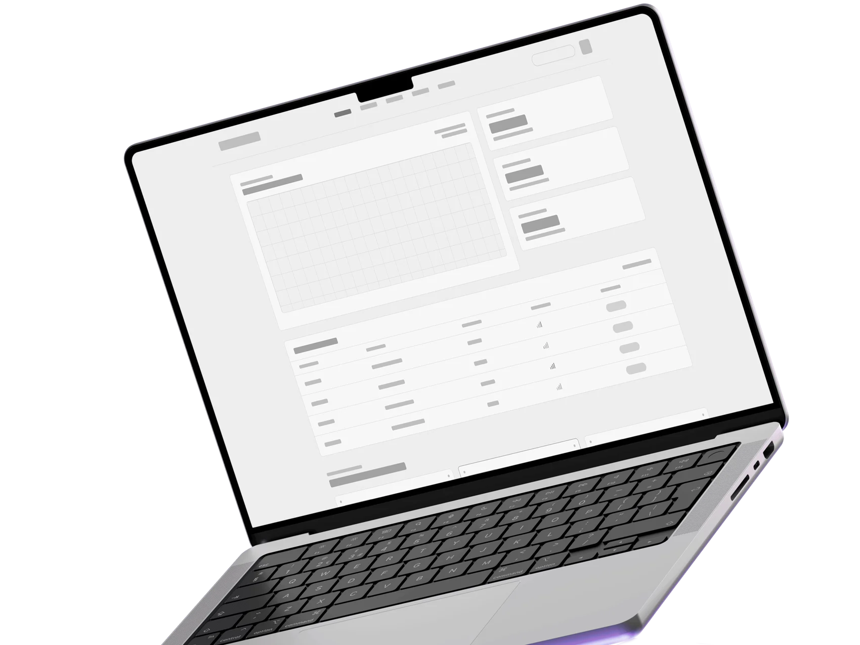 White-label fleet dashboard wireframe